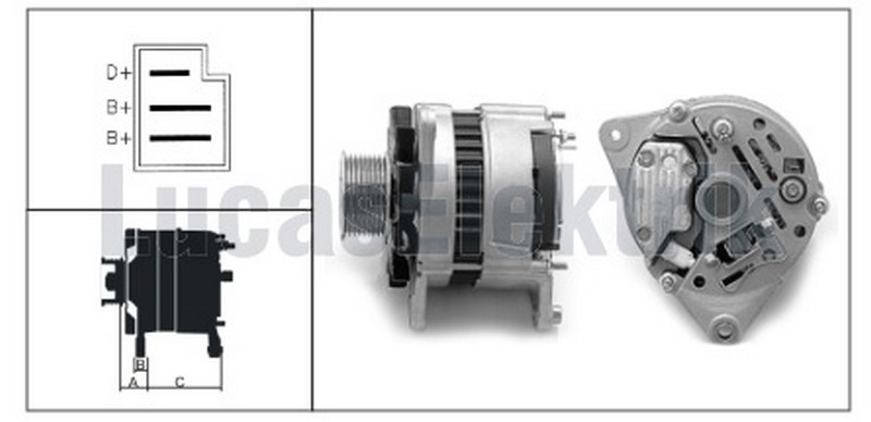 LUCAS / LUC.61920158 / ALTERNATÖR 12V 55A FATİH 162-22/25-61920108.