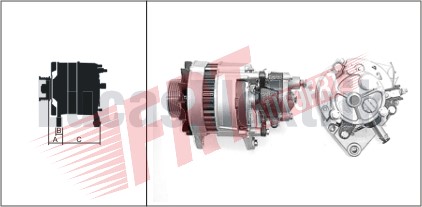 LUCAS / LUC.61920161 / ALTERNATÖR 12V 55A BMC LEVEND 