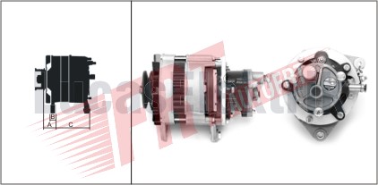 LUCAS / LUC.61920162 / ALTERNATÖR 12V 55A BMC.LEVENT POMPALI TM30