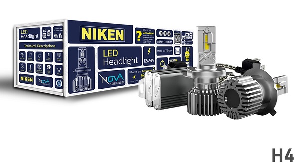 NİKEN / NKN.60301 / LED ZENON SET H4 NOVA SERİSİ